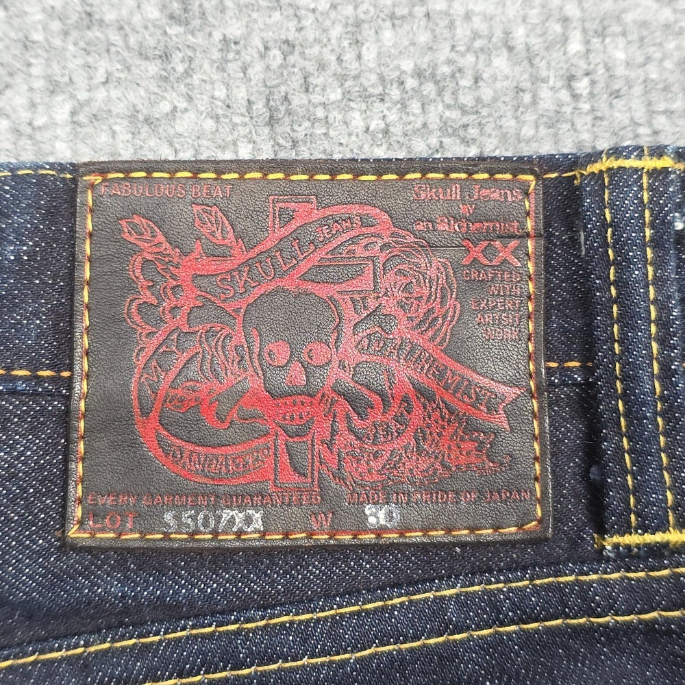 Skull Jeans x An Alchemist Produced x Fab Four 30x29 Japan Selvedge Denim 507XX - Picture 7 of 14
